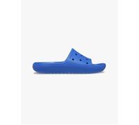 Women's Crocs 209401-4KZ CLASSIC SLIDE Unisex Sliders Blue Bolt - Size: MEN s uk 7 / women s uk 8