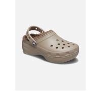 Women's Crocs Classic Platform Lined Synthetic Women's Mushroom Clogs - Cream - Size: UK 8 / eu 41-42 / us w10