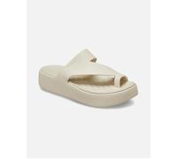 Crocs Mules / Casual Shoes Getaway Platform Toe Loop in Beige 7