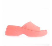 Crocs Womens Skyline Sliders in Pink Rubber - Size UK 8-9