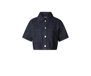 Women's crop shirt Urban Classics Bleu XL