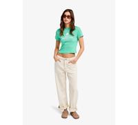 Roxy Beach Love - Women Green Cropped T-Shirt