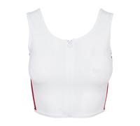 Women's crop top Urban Classic Stripe zip Blanc XL