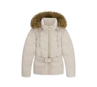 Women's Cropped Belted Puffer Jacket Guess New Fatema Beige L