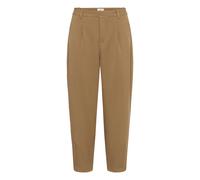 Womens cropped chino trousers KAFFE Merle Marron 40