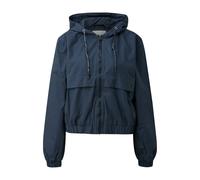 Women's Cropped Cotton Hooded Jacket QS Bleu S