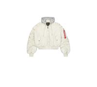 Alpha Industries Short Hooded Light Bomber Jacket Women Bomber Jackets for Women Size M -
