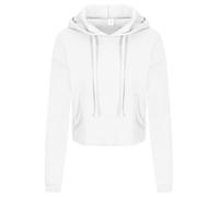 Women's Cropped Hoodie Ladies Fleece Crop Sweatshirt Top Relaxed Fit AWDis