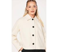 Womens Cropped Jacket Ivory XL