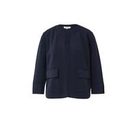 Womens Cropped Scuba Sweatshirt s.Oliver Bleu 44