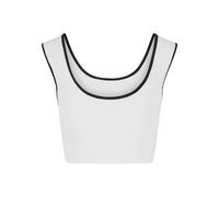 Women's cropped tank top Urban Classics Contrast Blanc 3XL