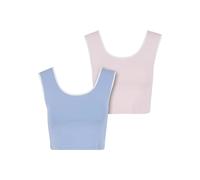 Women's cropped tank top Urban Classics Contrast Bleu S