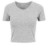 Women's Cropped Tee BY042 - Ladies Cotton Short Sleeve plain fashion Crop Top
