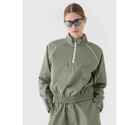 Women's cropped transition jacket with a stand-up collar 4F 4FRSS24TTJAF0886-44S