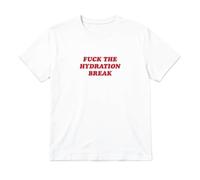 Womens Cropped Y2K Baby Tee - M - White Cotton Fitted T-Shirt with Cheeky Red Slogan Print - Ladies England Football Match Day Beer Garden Watch Party Fashion Top