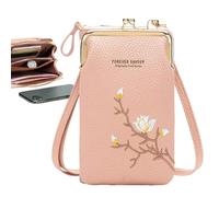 Women's Cross Body Bag - Small Shoulder Bag | Cell Phone Holder | Small Cell Phone Armband with Headphone Jack for Cells Phones Underneath for All-Day Leisure Travel Outdoor