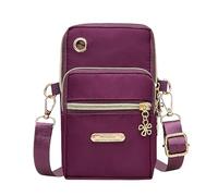 Women's Cross Body Bags Cell Phone Bag Female Bag Shopping Large Capacity Multifunction The Shoulder (Purple, One Size)