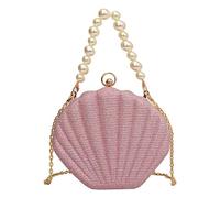 Women's Cross Body Bags Sequin Small Bag Women's Bag Crossbody Pearl Chain Shoulder (One Size)