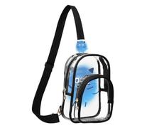 Womens Cross Body Bags Side Backpack for Man Cartoon Cute Blue Monsters