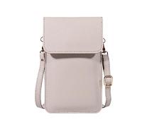 Women's Cross Body Bags Solid Color Mini Phone Bag Version Of The Summer Soft Layer Crossbody (Grey, One Size)