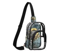 Womens Cross Body Sling Bags Chest Bag for Man Angry Bee 3D Style