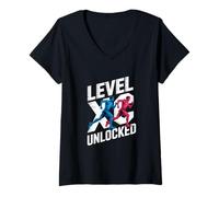 Womens Cross Country Running Level XC Unlocked V-Neck T-Shirt