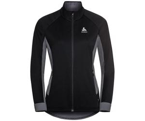 Women's cross-country ski jacket Odlo Jacket BRENSHOLMEN (black - new Odlo graphite grey)