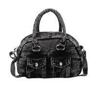 Women's Crossbody Bag Stylish Jeans Handbag Large Capacity Shoulder Purse Casual Top Handle Bag For Various Occasion Motorcycle Jeans Shoulder