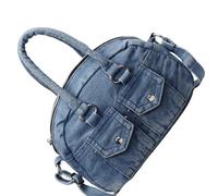 Women's Crossbody Bag Stylish Jeans Handbag Large Capacity Shoulder Purse Casual Top Handle Bag For Various Occasion Motorcycle Jeans Shoulder