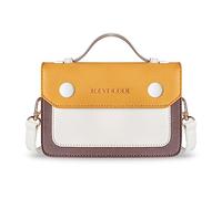 Women's Crossbody Bag with Removable Strap Lady's Shoulder Bag Small Handbag Underarm Bag 3 in 1 Phone Purse Wallet Magnetic Button Closure Faux Leather 7.7"x5.3"x1.8" (Mango)