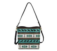 Women's Crossbody Bucket Bag - Turquoise One Size