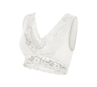 Women's Crossed Lace Bra Mamalicious Alberta 2f Blanc XL