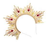 Women's Crown Headband Tiara for Wedding Hair Accessory | Bridal Headpiece, Lightweight Plastic Resin Build, Elegant European Style, Everyday Wear and Stage Performances