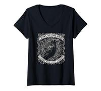 Womens Crows Before Bros Support Your Local Murder V-Neck T-Shirt