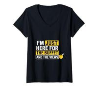 Women's Cruise 2026 Im Just Here for The Buffet and The Views V-Neck T-Shirt
