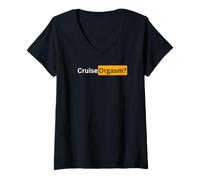 Womens Cruise Orgasm? - Sexy Cruising Bon Voyage Gifts V-Neck T-Shirt