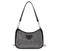 Women's Crystal Bling Crossbody Bags Rhinestone Evening Bag Chain Shoulder Bag Clutch Bags Purse for Women Wallets(Silver)