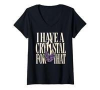 Women's Crystal Healer Crystal Healing Crystal Lover Gift V-Neck T-Shirt