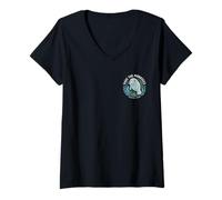 Women's Crystal River Florida FL Vacation Save The Manatees Souvenir V-Neck T-Shirt