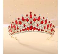 Women'S Crystal Tiara Crown Bridal Headband Wedding Hair Accessories Queen Style Diadem