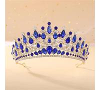Women'S Crystal Tiara Crown Bridal Headband Wedding Hair Accessories Queen Style Diadem