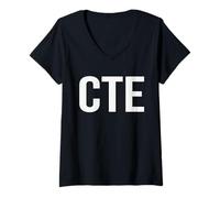 Women's CTE Career and Technical Education Week Appreciation Day V-Neck T-Shirt