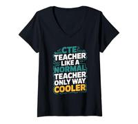 Women's Cte Teacher Normal Teacher, CTE Teacher and CTE Teaching V-Neck T-Shirt