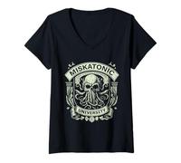 Womens Cthulhu Miskatonic University V-Neck T-Shirt