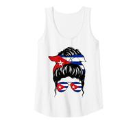 Womens Cuban Girl Cuba Cuban Flag Proud Cuban Woman Tank Top