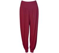 Womens Cuffed Bottom Baggy Harem Ali Baba Stretch Trousers Ladies Plain and Printed Active Wear Yoga Pants Casual Summer Wear Arabic Belly Dance Harem Pants Jogging Plus Size 8-26