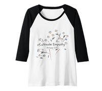 Womens CULTIVATE EMPATHY Women Design Bible Verse Raglan Baseball Tee