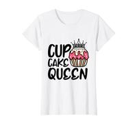 Womens Cup Cake Queen Bakery Pastry Confectioner Biscuit Cake T-Shirt