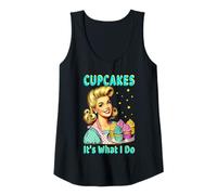 Womens Cupcakes It's What I Do CupCake Baking Retro 50s Style Tank Top