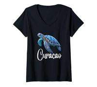 Women's Curaçao/Sea Turtle Curacao V-Neck T-Shirt